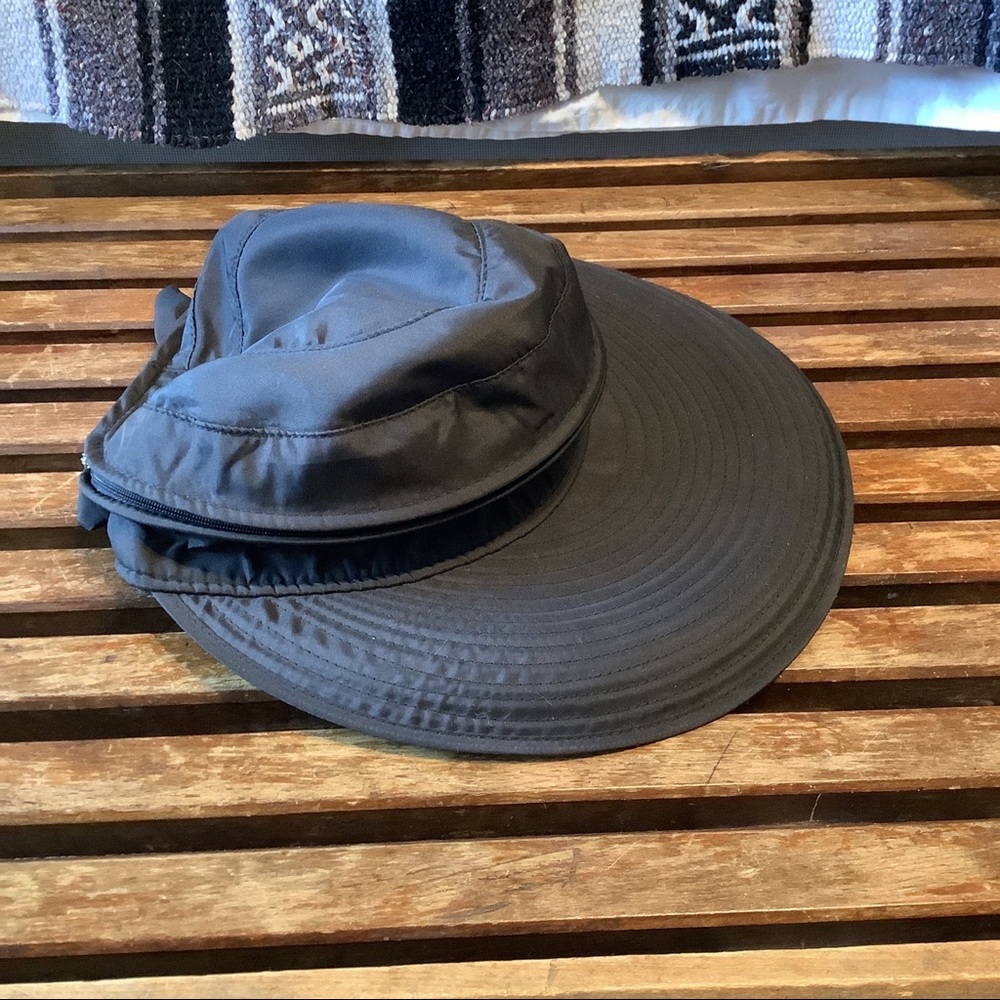 Black Wide Brim Sun Hat and Visor